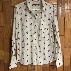Merona Bird Longsleeve Buttondown Shirt
